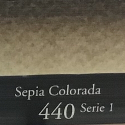 1/2 GODET ACUARELA 'SENNELIER 440' SEPIA COLOREADA