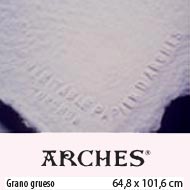 PAPEL ACUARELA ARCHES 356gr. BLANCO NATURAL GRANO GRUESO 65x102 cm.