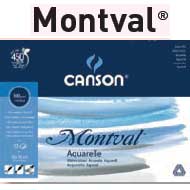 PAPEL DE ACUARELA MONTVAL 300gr. GRANO MEDIO S/ACIDO 50x65cm.