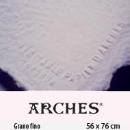 PAPEL ACUARELA ARCHES 850gr. BLANCO NATURAL GRANO FINO 56x76 cm.