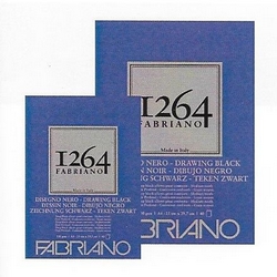 BLOC NEGRO FABRIANO 1264 DIN A4 40 HOJAS 200gr. (Microperforado)