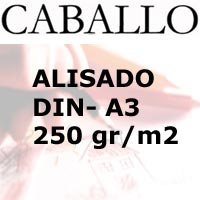 PAPEL DE DIBUJO CABALLO 250gr. ALISADO DIN A3.