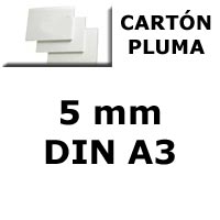 <b>CARTN PLUMA</b> BLANCO <b>5mm. DIN A3</b>