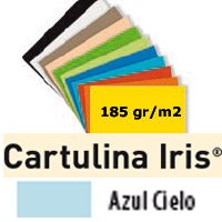 CARTULINA AZUL CIELO 185gr. 50x65 cm