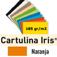 CARTULINA NARANJA 185gr. 50x65 cm