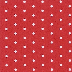 CARTULINA SATINADA SCRAPBOOKING 2 CARAS PUNTOS ROJO 50x65 cm.