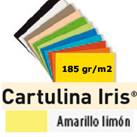 CARTULINA AMARILLO LIMON 185gr. 50x65 cm