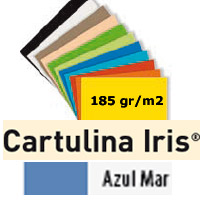 CARTULINA AZUL MAR 185gr. 50x65 cm