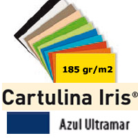 CARTULINA AZUL ULTRAMAR 185gr. 50x65 cm