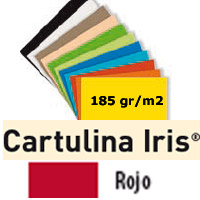 CARTULINA ROJO 185gr. 50x65 cm