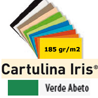 CARTULINA VERDE ABETO 185gr. 50x65 cm