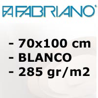 PAPEL DE GRABADO 'ROSASPINA' FABRIANO 285gr. BLANCO SIN ACIDO 70x100 cm.