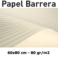 <b>PAPEL BARRERA</b> 80gr. BLANCO SIN CIDO 60x80cm