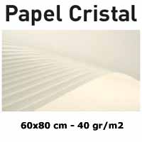 <b>PAPEL CRISTAL</b> 40gr. SIN CIDO 70x100 cm