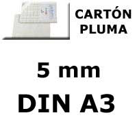 <b>CARTN PLUMA BLANCO 5mm. ADHESIVO 1 Cara DIN A3</b>