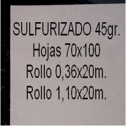 PAPEL SULFURIZADO 45gr. 70x100 cm