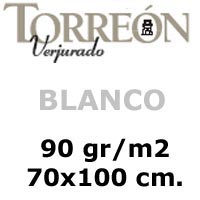 PAPEL <b>'TORREON' 90gr. BLANCO</b> 70x100 cm.