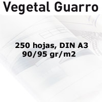 CAJA 250 HOJAS DE PAPEL VEGETAL 90/95gr. DIN A3